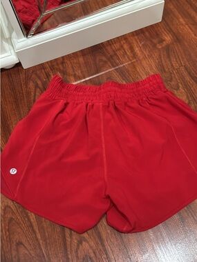 lululemon athletica Women's Red Running Shorts